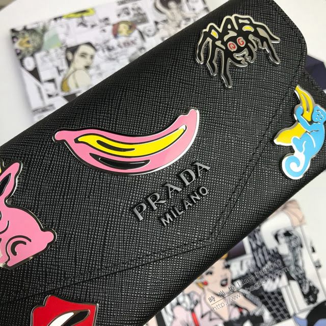 prada錢包 普拉達專櫃最新爆款 1MF012 2019最新爆款女士長錢夾 prada女士翻蓋錢包  pyd2067